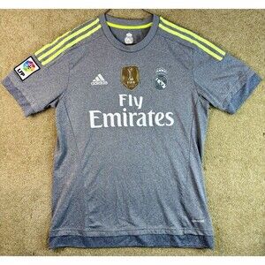 Real Madrid Football Shirt 2015 2016 Away Ronaldo Adidas Medium Soccer Jersey